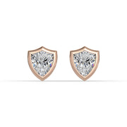 AGGIE SHIELD™ DIAMOND 14K GOLD SOLITAIRE STUDS